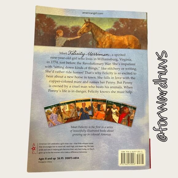 Bundle Sale 3 for $15 | American Girl | Meet Felicity | Book 1 | Paperback - Picture 3 of 8